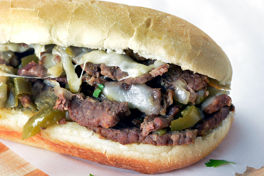 Order 8" Philly Cheesesteak food online from Kabob Time store, Columbus on bringmethat.com