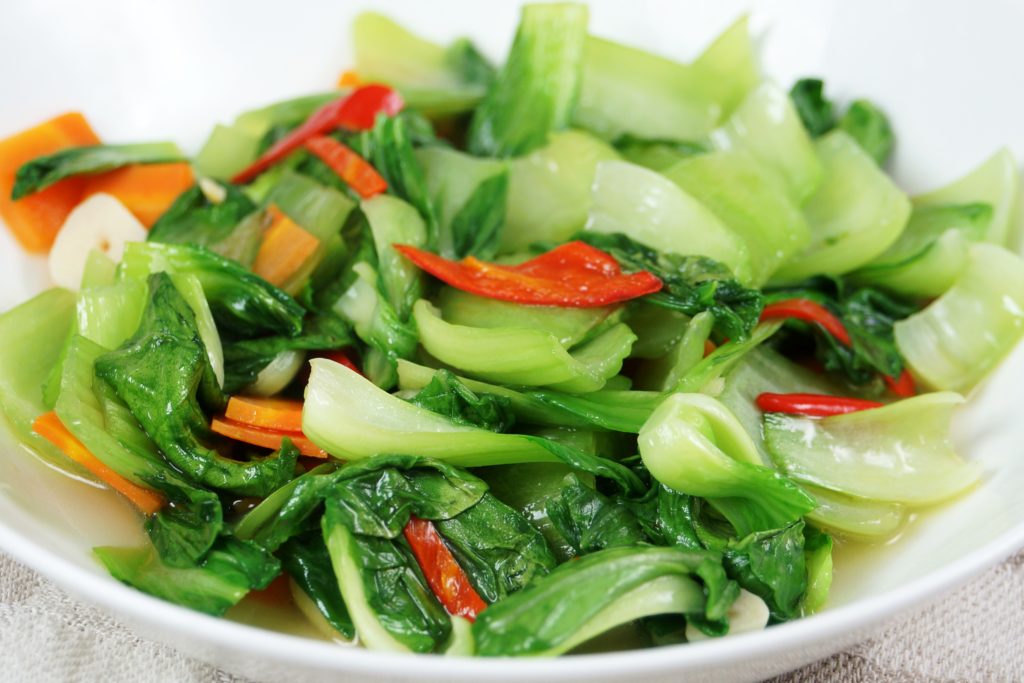 Order Sauteed Bok Choy with Garlic蒜蓉青江菜 food online from Frice store, Chino Hills on bringmethat.com