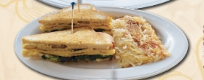 Order Spinach and Mushroom Sandwich food online from Ely's Restaurant store, Las Vegas on bringmethat.com