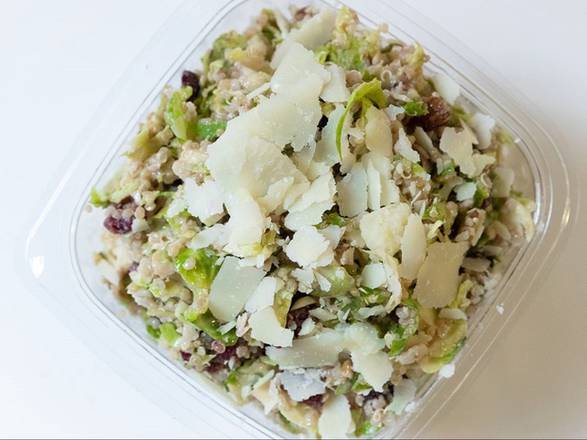 Order Small Brussel Sprout & White Quinoa Salad* food online from Caviar & Bananas store, Charleston on bringmethat.com