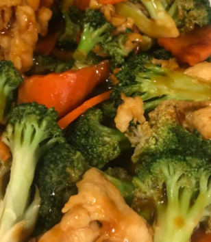 Order C3. Chicken with Broccoli Special Dinner Combination Platter food online from Wok N Roll store, Ephrata on bringmethat.com