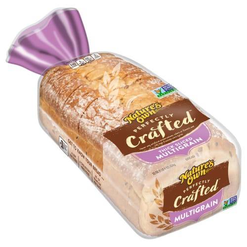 Order Nature's Own · Thick Slice Multigrain Bread (22 oz) food online from United Supermarkets store, Plainview on bringmethat.com