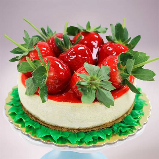 Order 6" Strawberry Cheesecake food online from Carlo's Bakery store, Las Vegas on bringmethat.com