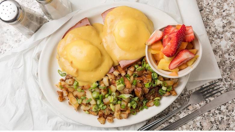 Order Eggs Benedict food online from The Original Mels store, San Leandro on bringmethat.com
