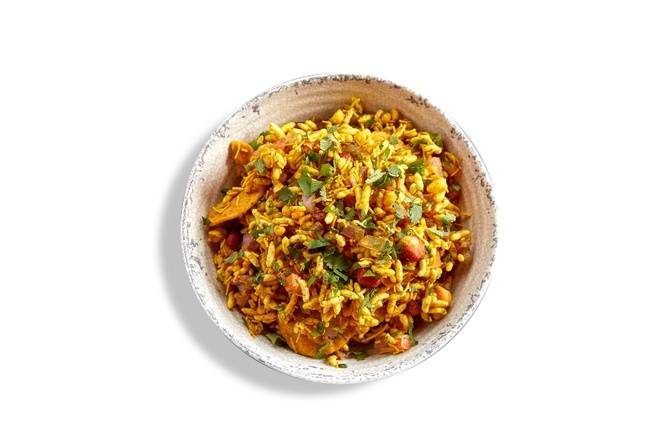 Order BITES - TANGY BHEL MIX (V) food online from Bombay Pizza Kitchen store, Eden Prairie on bringmethat.com