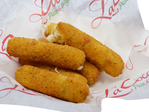 Order Mozzerella Cheese Sticks food online from LaCoco's Pizza & Pasta store, Chicago on bringmethat.com