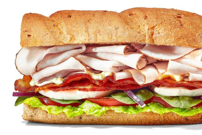 Order Turkey "Cali Fresh" Footlong Pro (Double Protein) food online from Subway Bluff City on 11W store, Bluff City on bringmethat.com