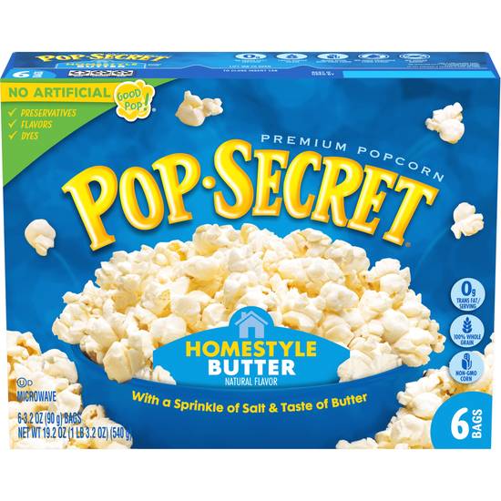 Order Pop Secret Homestyle Microwave Popcorn, 3.2 Oz, 6 Pack food online from Cvs store, Temecula on bringmethat.com