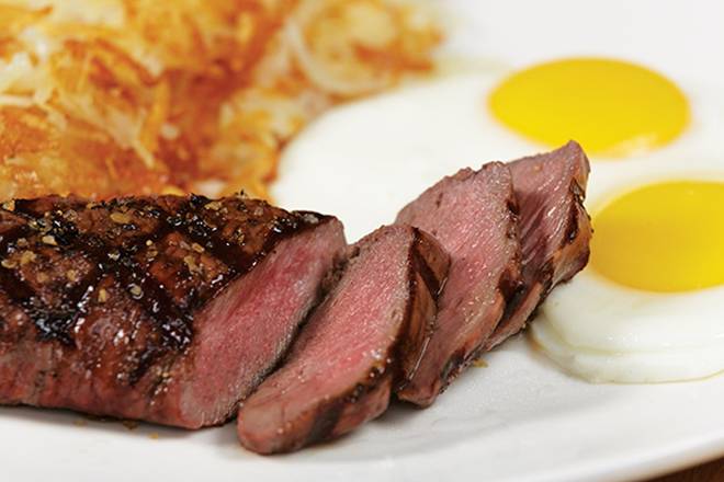 Order Top Sirloin Steak* & Eggs* food online from Shari'S Cafe store, King City on bringmethat.com