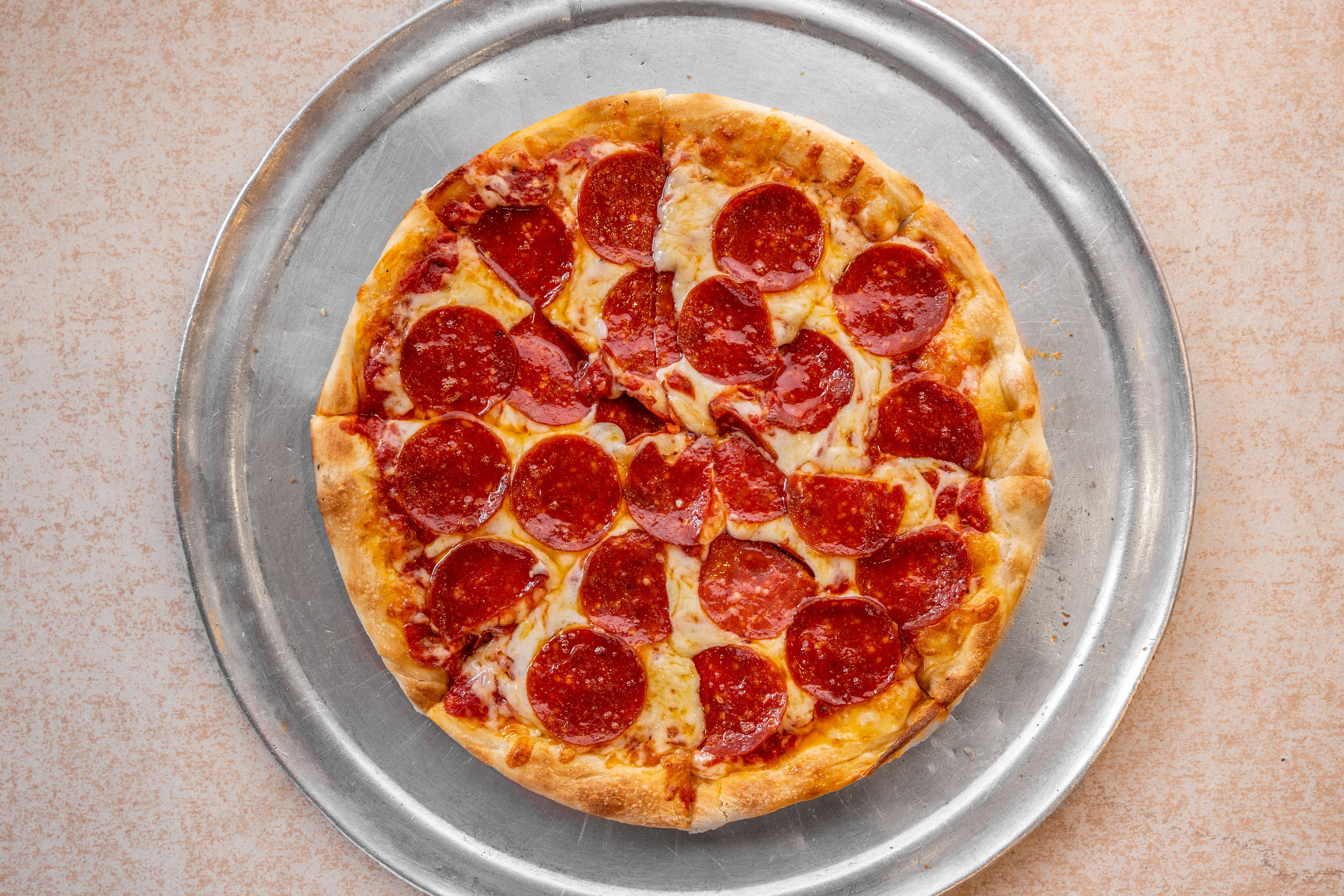 Order One Topping Pizza - Small 10'' food online from Rita Pizza store, Providence on bringmethat.com
