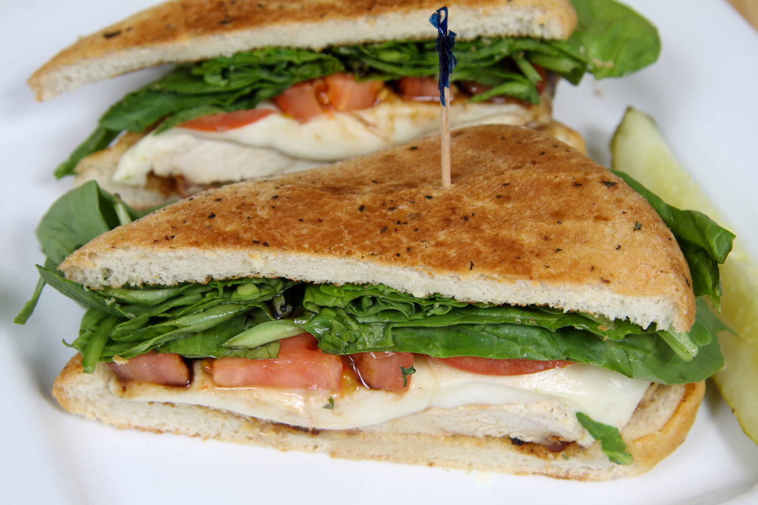 Order Chicken Caprese Ciabatta food online from Honey Tree Grille store, Troy on bringmethat.com