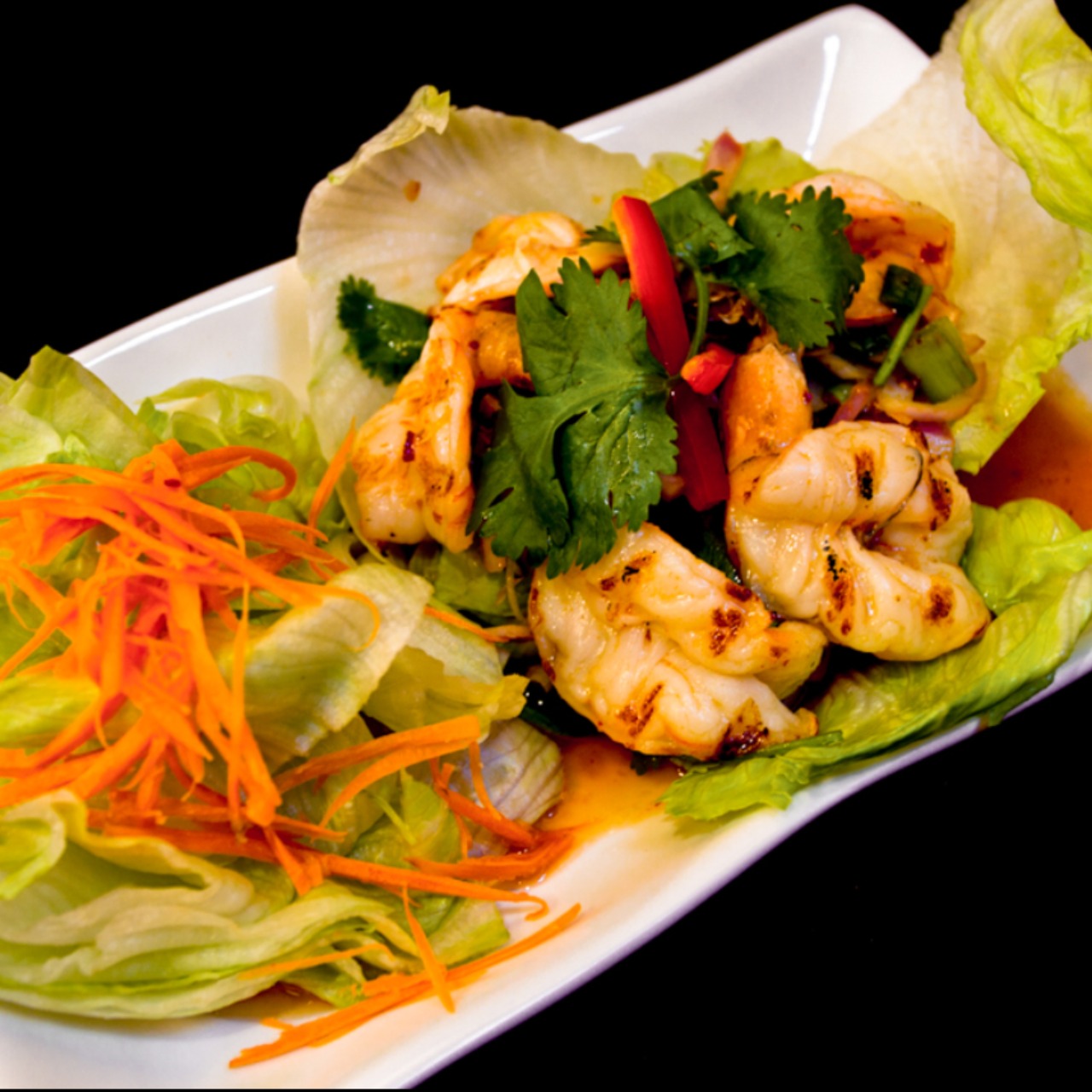 Order Prawn Salad food online from Chabaa Thai Cuisine store, San Francisco on bringmethat.com