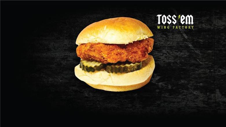 Order THE CLASSIC CHICKEN SANDWICH food online from Toss 'Em Wing Factory store, Jackson on bringmethat.com