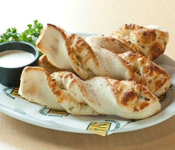 Order Garlic Parmesan Groovy Twists  food online from Straw Hat Pizza store, Tracy on bringmethat.com