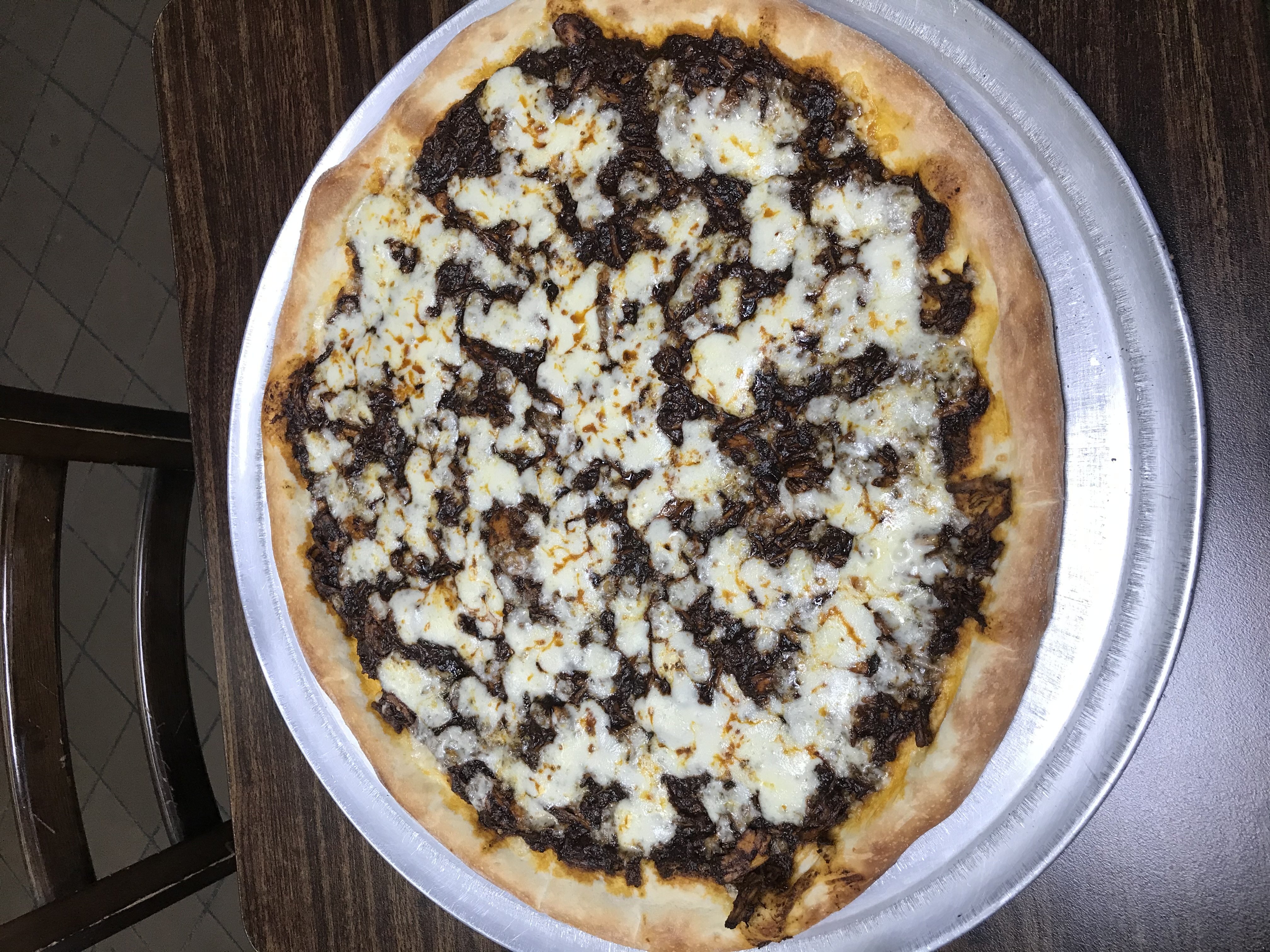 Order Pizza poblana (mole) food online from La Pizzeria Del Sabor store, Yonkers on bringmethat.com