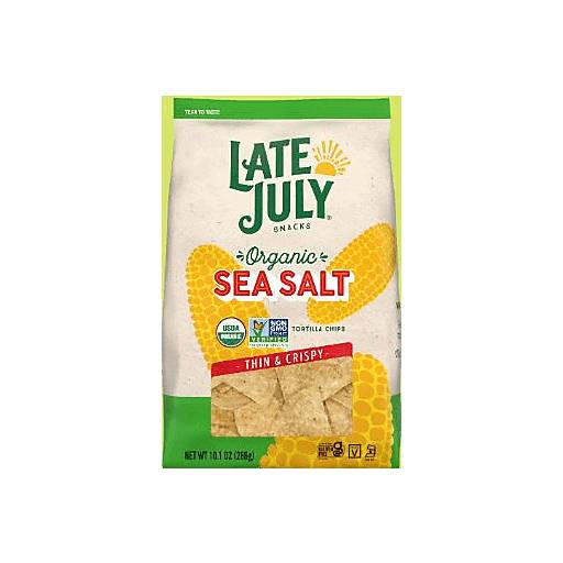 Order Late July Sea Salt Restaurant Style Tortilla Chips  (10.1 OZ) 142357 food online from Bevmo! store, Albany on bringmethat.com