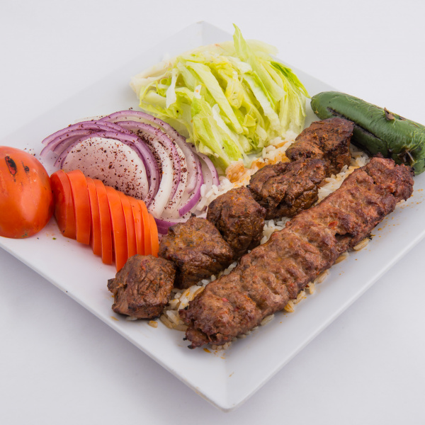 Order Mix Beef Shish and Beef Adana Kebab food online from Mangal Kabob  store, Sunnyside on bringmethat.com