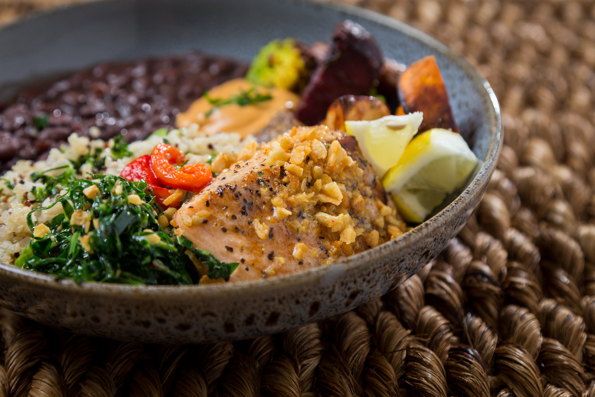 Order Salmon Bowl | Lunch food online from Bossa Nova Brazilian Cuisine store, Los Angeles on bringmethat.com