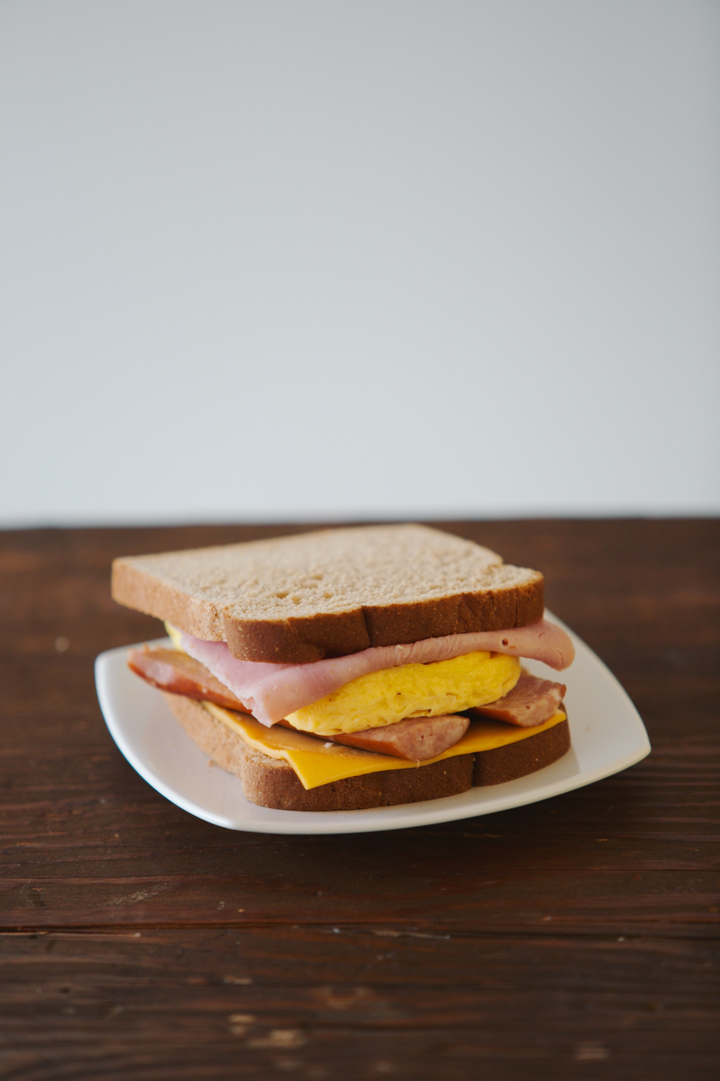 Order Egg, Ham, Sausage and Cheese Toasted Sandwich food online from Best Donut store, Hermosa Beach on bringmethat.com