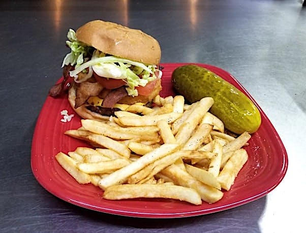 Order Wolverine Burger - Burger food online from New York Pizza Depot store, Ann Arbor on bringmethat.com