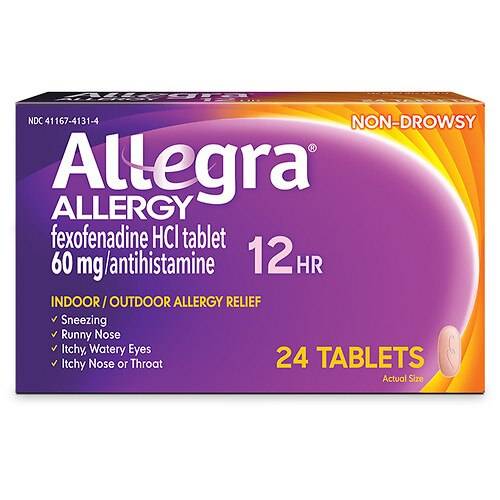 Order Allegra Adult 12HR Tablet, Allergy Relief - 12.0 ea food online from Walgreens store, Kingsland on bringmethat.com