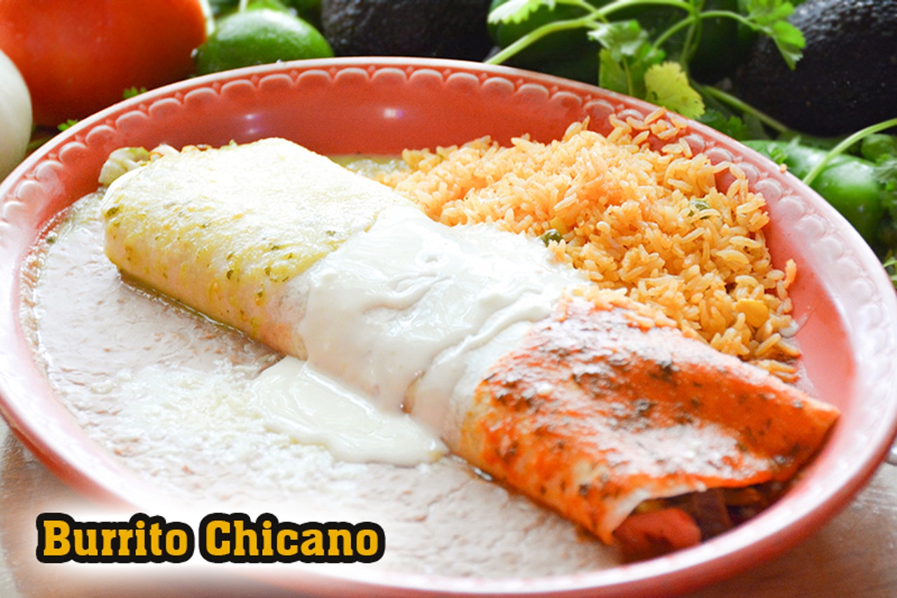 Order Burrito Chicano food online from El Ok Corral Mexican Restaurant store, Mt. Juliet on bringmethat.com
