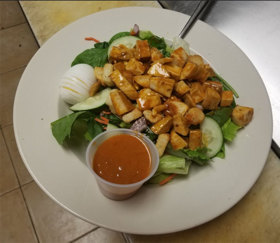 Order Buffalo Chicken Salad - Large food online from Supreme Pizza & Grill store, Lumberton on bringmethat.com
