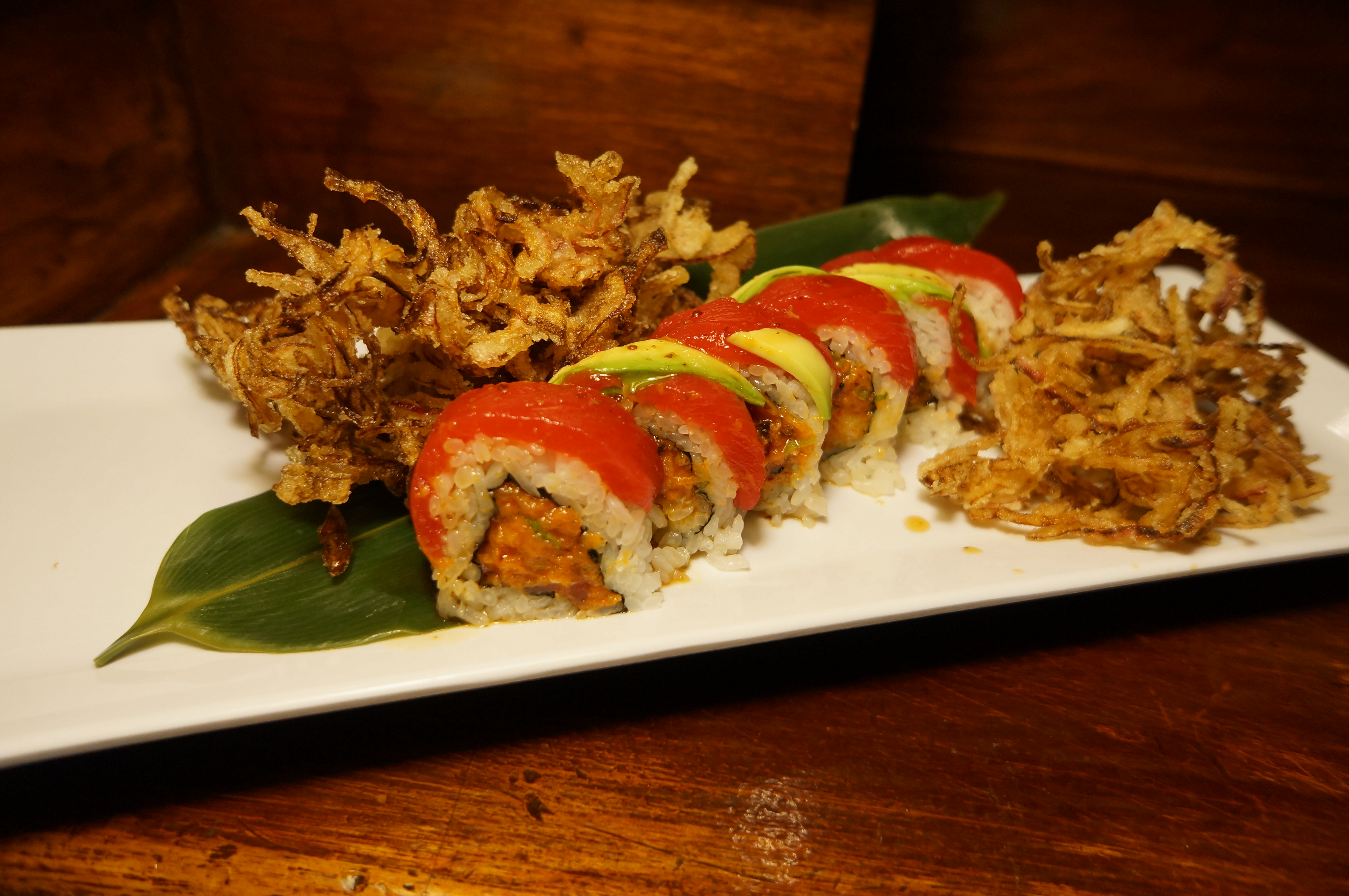 Order Lady in Red Roll food online from Tomo Sushi store, Laguna Woods on bringmethat.com
