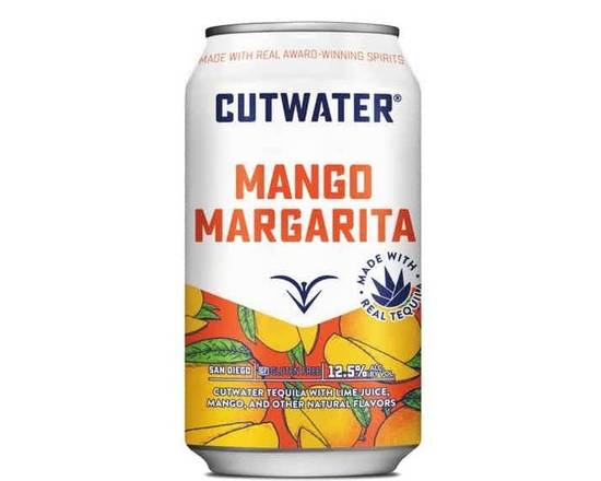Order Cutwater Mango Margarita 12oz can food online from Pit Stop Liquor Mart store, El Monte on bringmethat.com