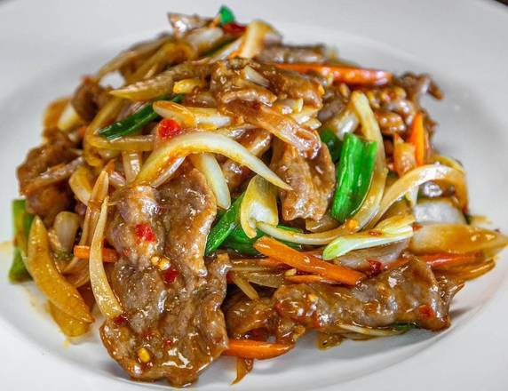 Order Mongolian Beef food online from Hong Kong store, Nashville on bringmethat.com