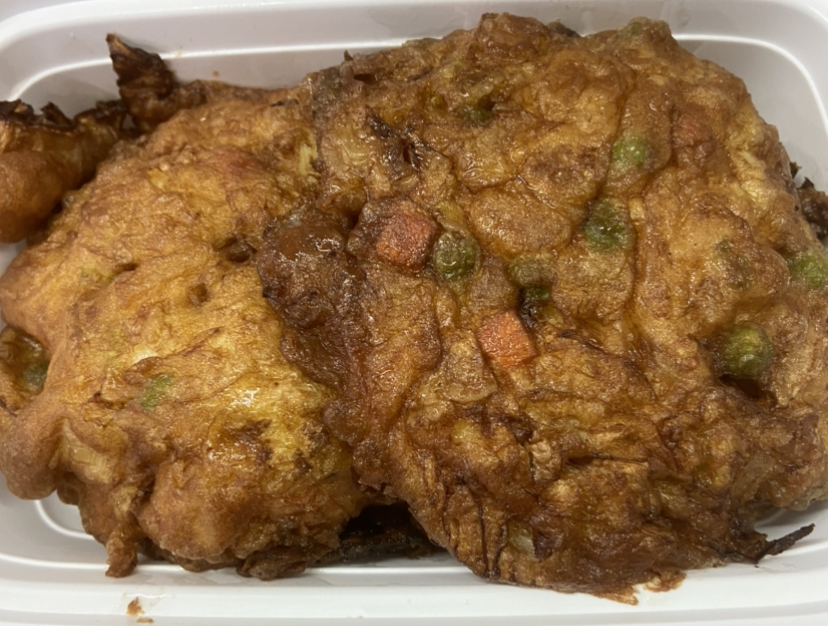 Order 30. Chicken Egg Foo Young food online from New Jin Xin store, Brooklyn on bringmethat.com