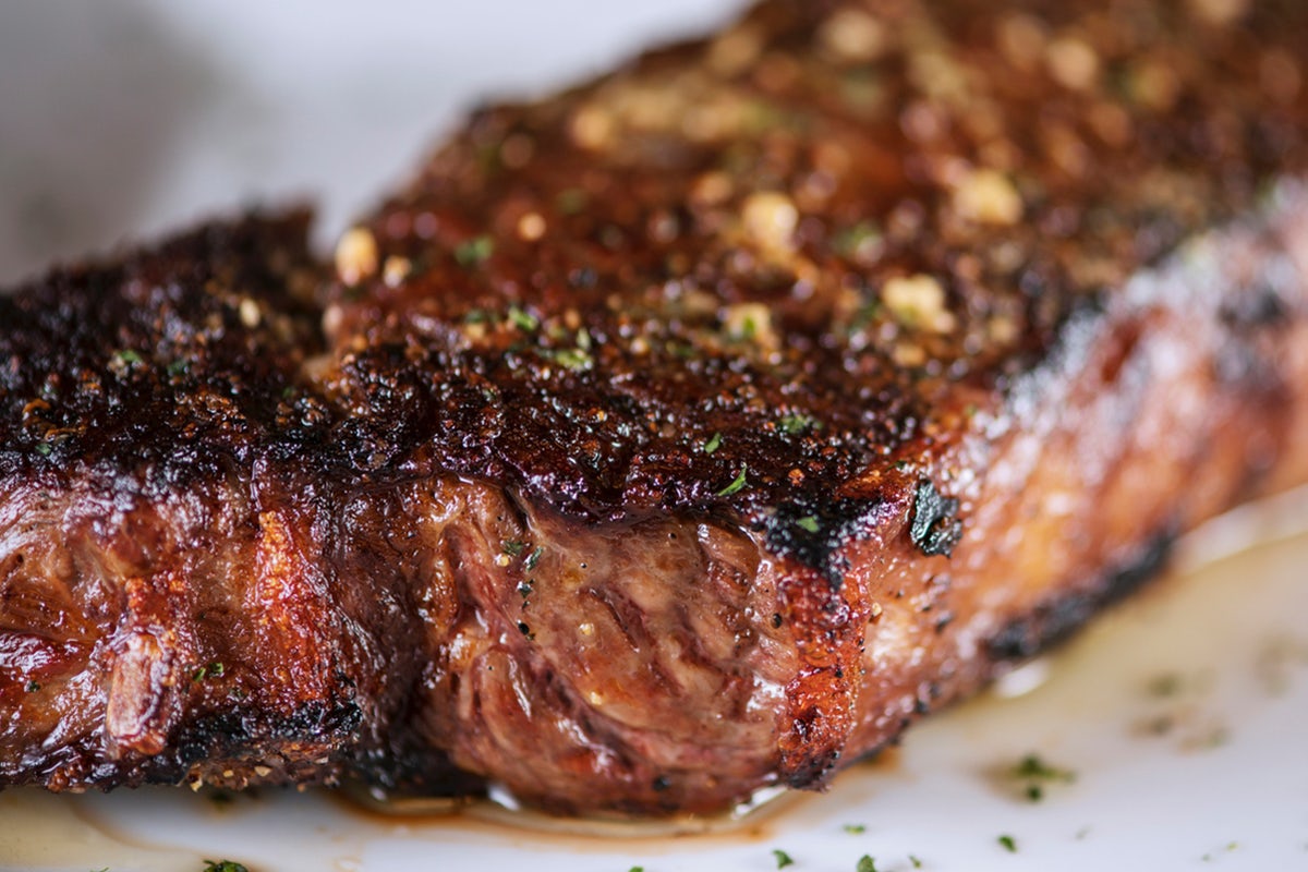 Order Prime New York Strip, 14 OZ* | GF food online from Perry Steakhouse & Grille store, Friendswood on bringmethat.com