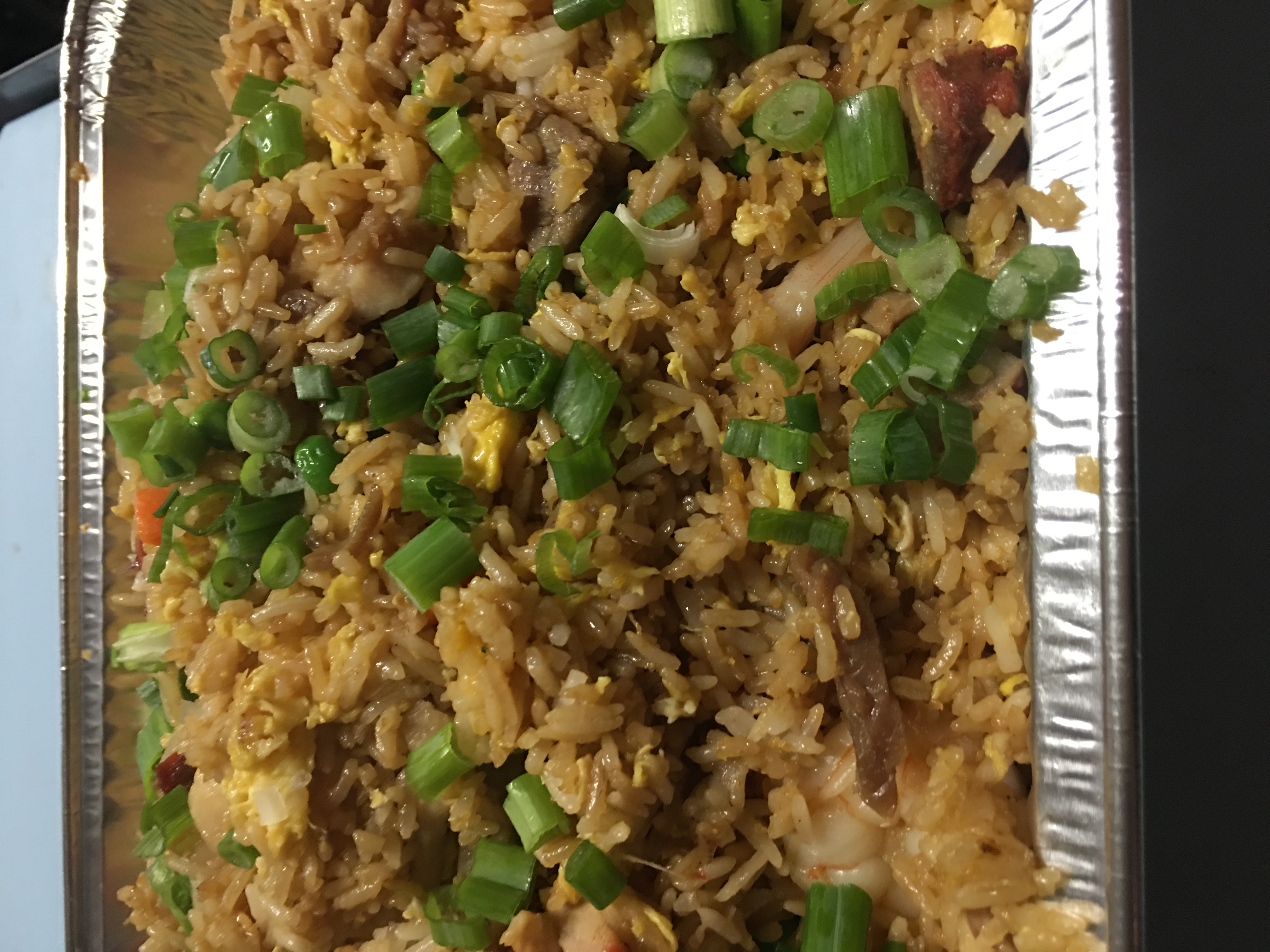 Order Pork Fried Rice Party Tray food online from Golden Kim Tar store, San Francisco on bringmethat.com