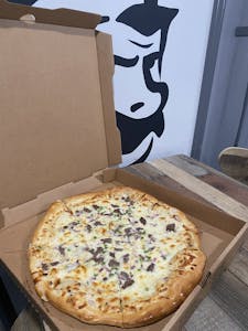 Order Phillips Steak And Cheese Pizza 16in food online from Grumpyz Pizza & Deli store, Phillipi on bringmethat.com