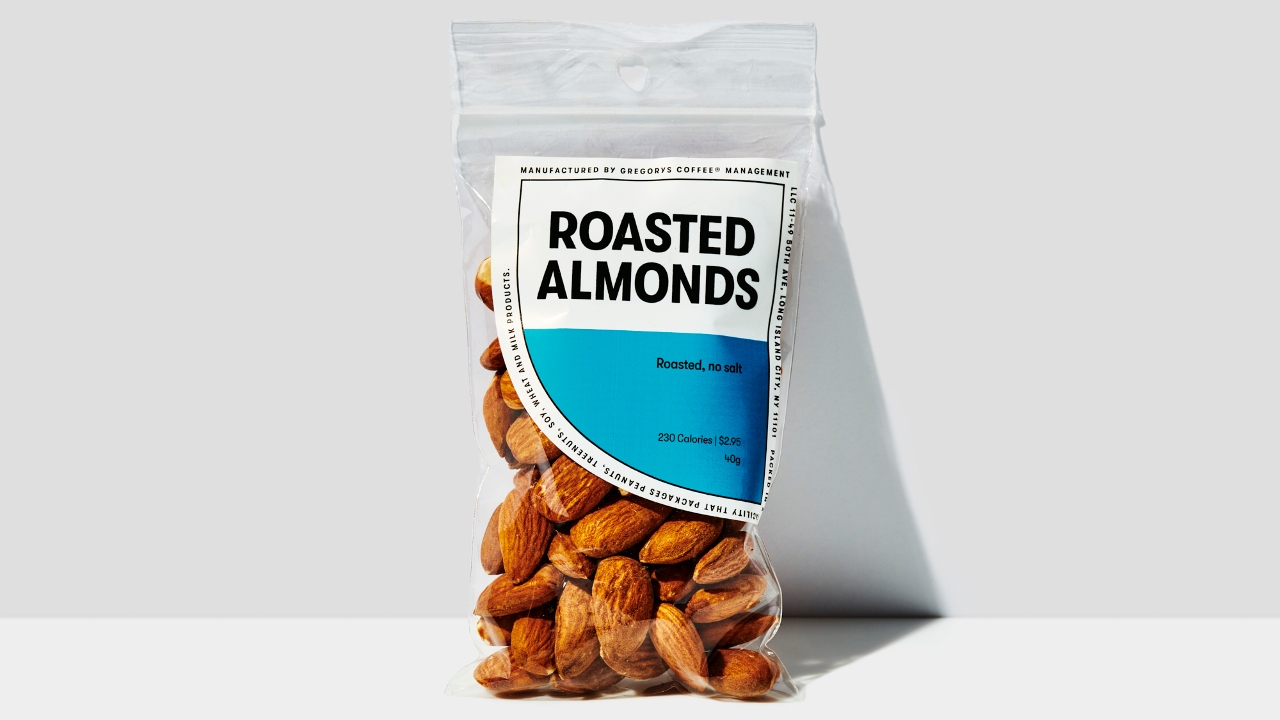 Order Roasted Almonds food online from Gregorys Coffee store, Washington on bringmethat.com