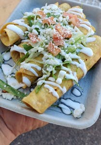 Order Flautas food online from South Side Tacos store, Mesa on bringmethat.com