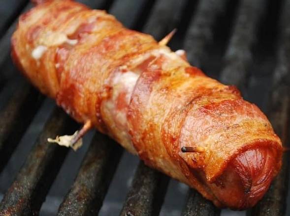 Order Bacon Wrapped Hot Dog food online from All American Cafe store, Murfreesboro on bringmethat.com