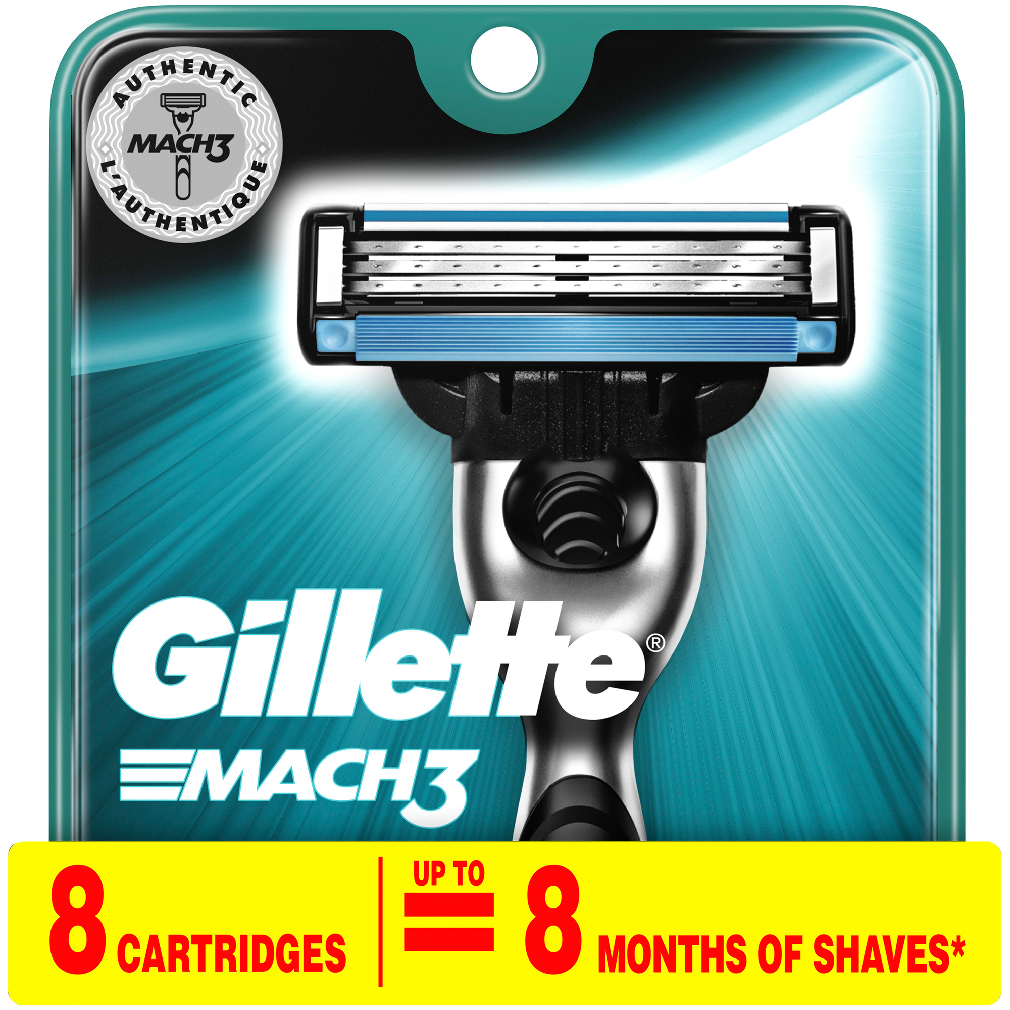 Order Gillette Mach3 Men's Razor Cartridge - 8 ct food online from Rite Aid store, Cathedral City on bringmethat.com
