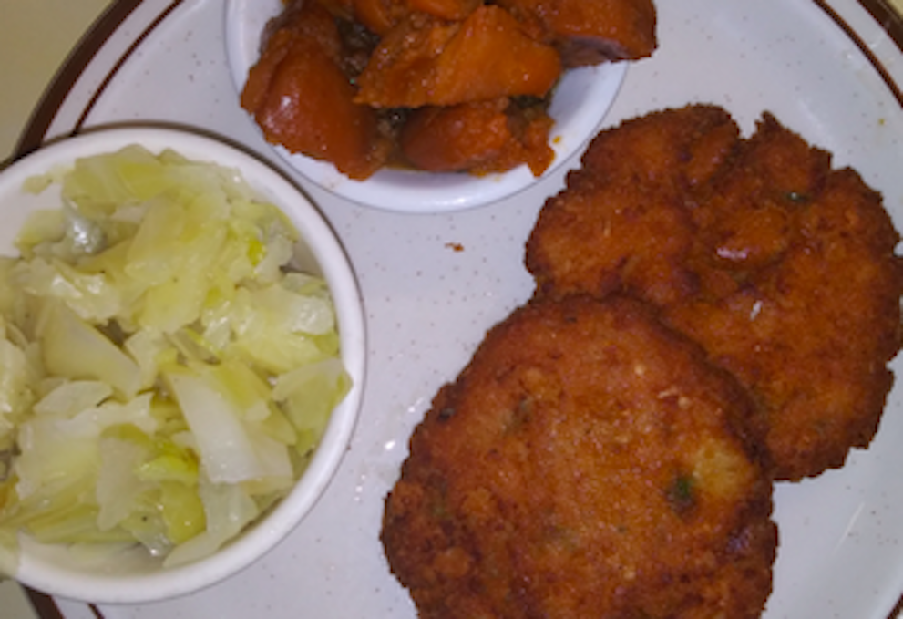 Order Salmon Patties food online from Amber Restaurant store, Knoxville on bringmethat.com