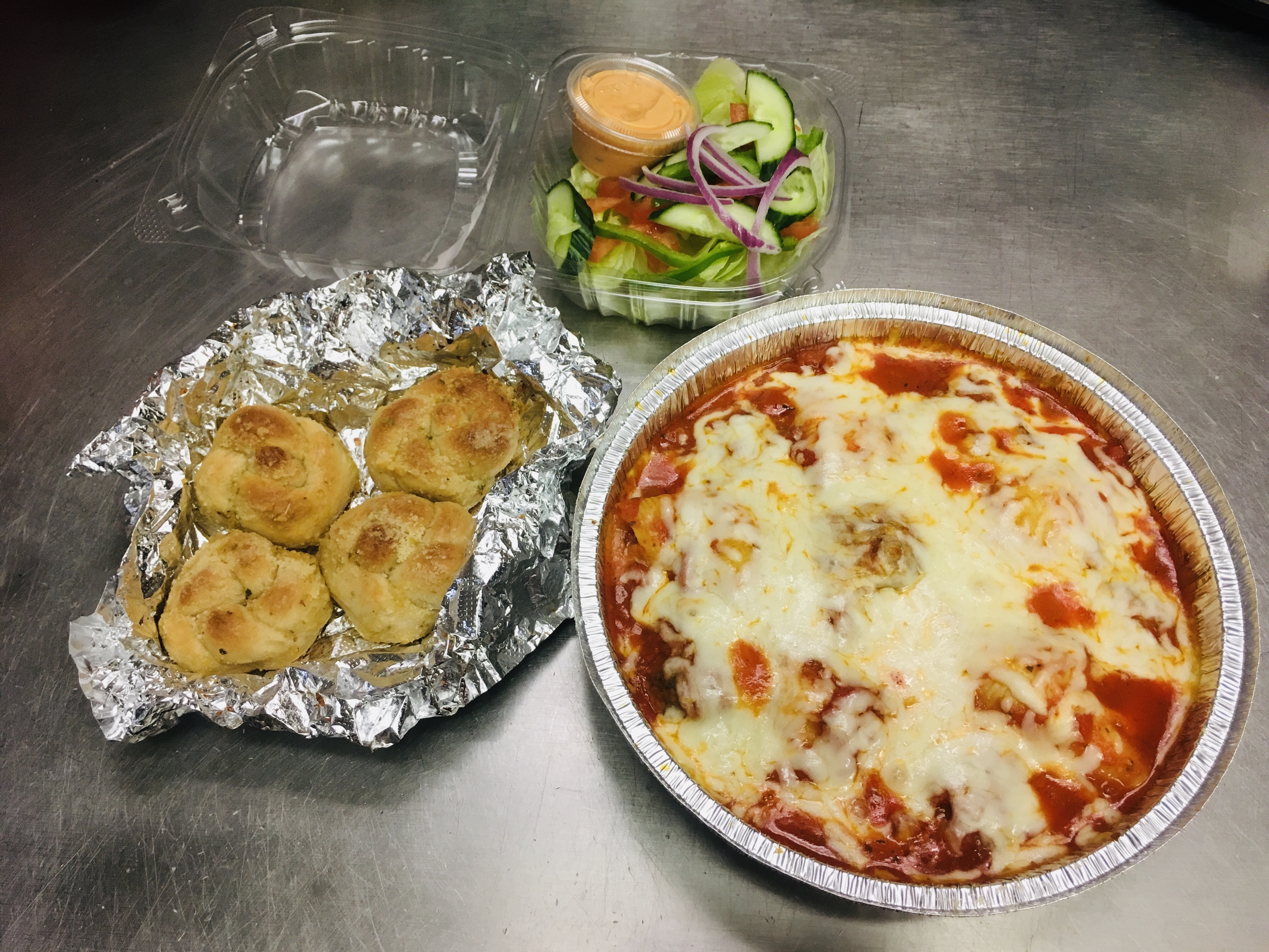 Order Shells with One Side food online from Gusto Pizza store, Delmar on bringmethat.com