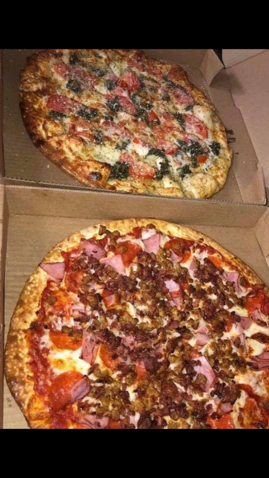 Order Two X-Large 12 Cut One Topping Pizzas Special - Special food online from Grandslam Pizza store, Plum on bringmethat.com