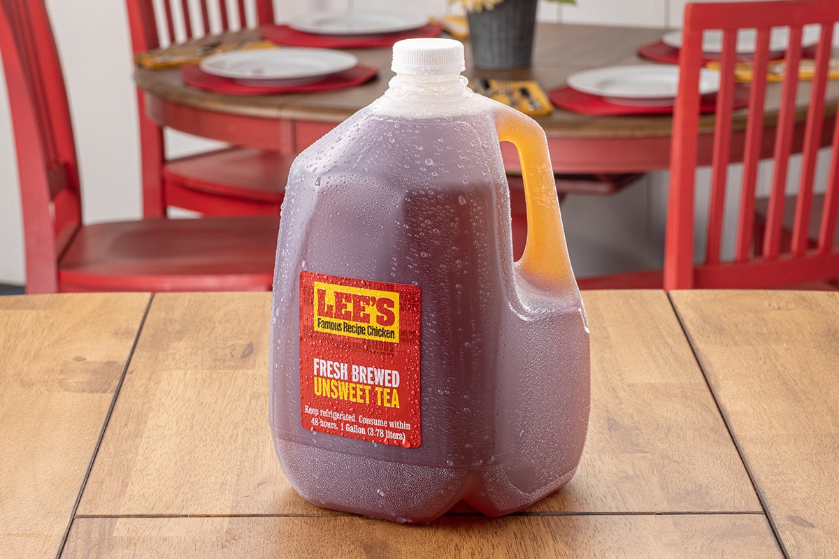 Order Gallon of Unsweet Tea food online from Lee Famous Recipe Chicken store, Trotwood on bringmethat.com