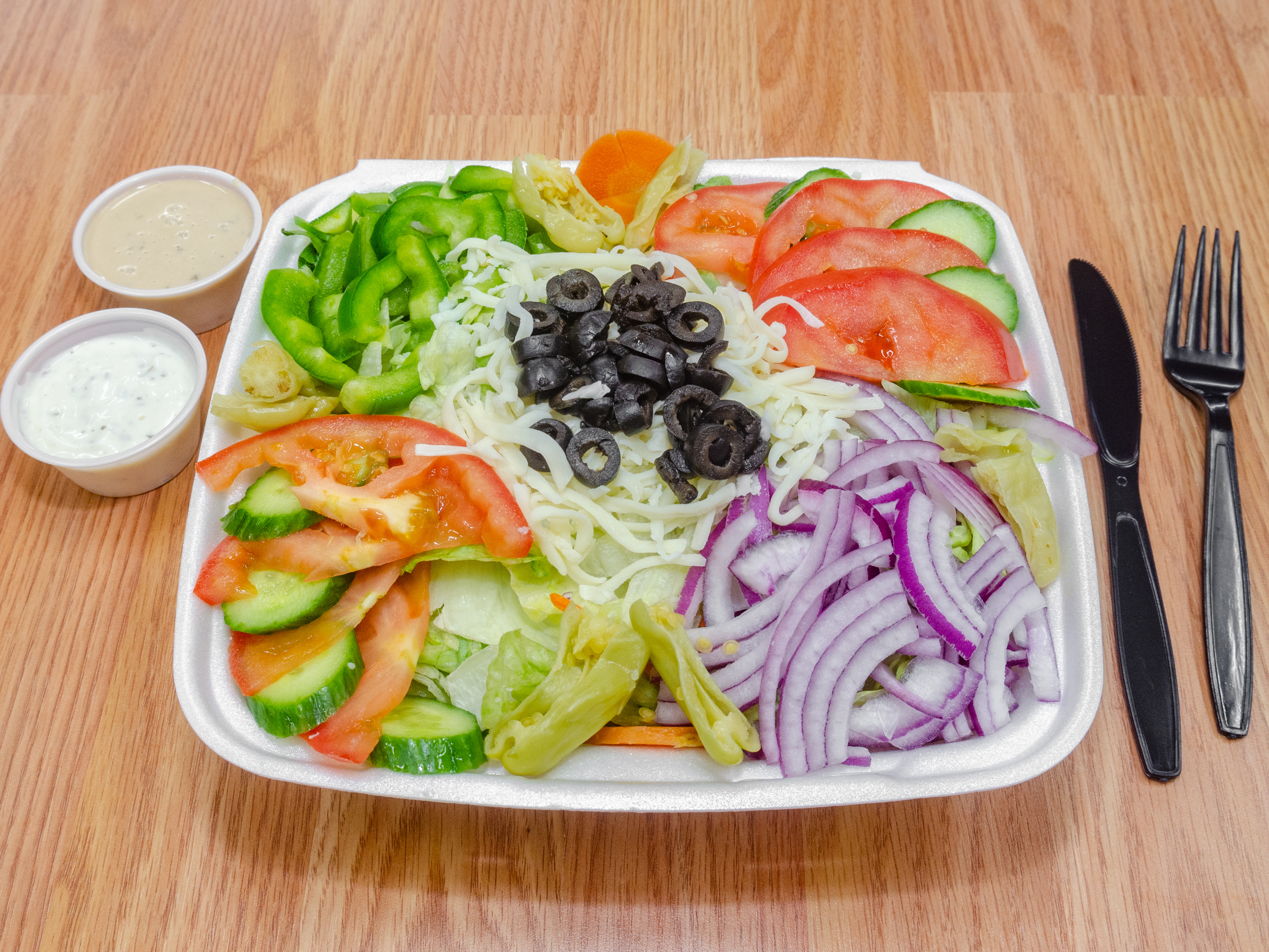 Order Sam's Salad #1 food online from Giant Manhattan Pizza store, El Cajon on bringmethat.com