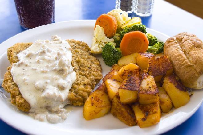 Order Country Fried Steak food online from Bob & Edith Diner store, Lee on bringmethat.com