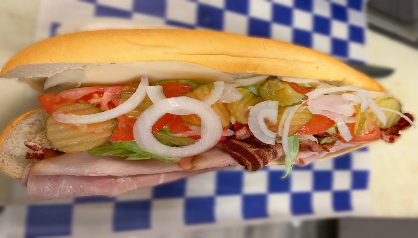 Order The Club Sub - Small 8" food online from Village Pizza and Seafood store, Pasadena on bringmethat.com