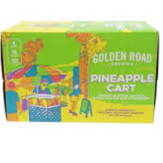 Order golden road pineapple cart 6pck can food online from Ramona Liquor store, Rancho Cucamonga on bringmethat.com