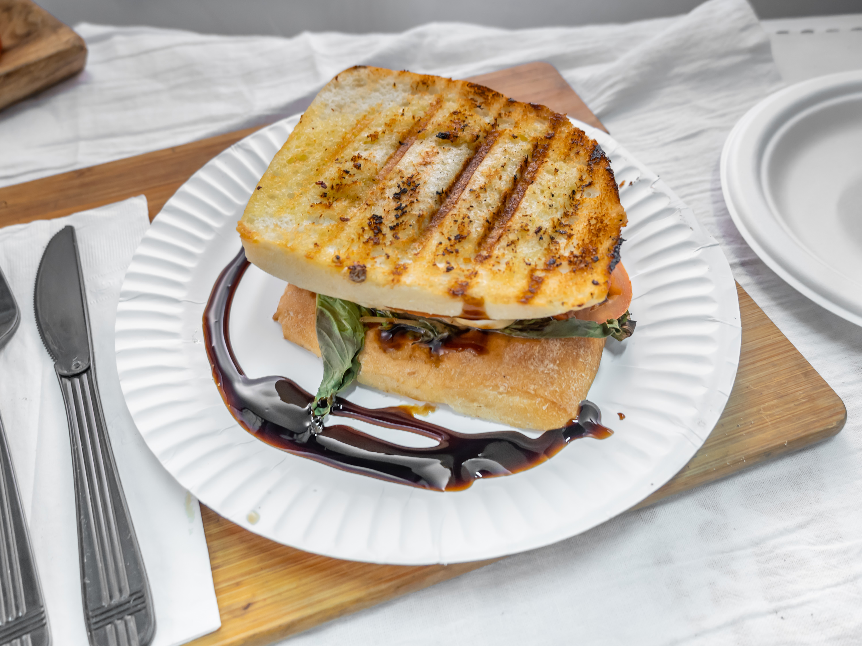 Order The Caprese Panini food online from Not Just Pizza - South Philly store, Philadelphia on bringmethat.com