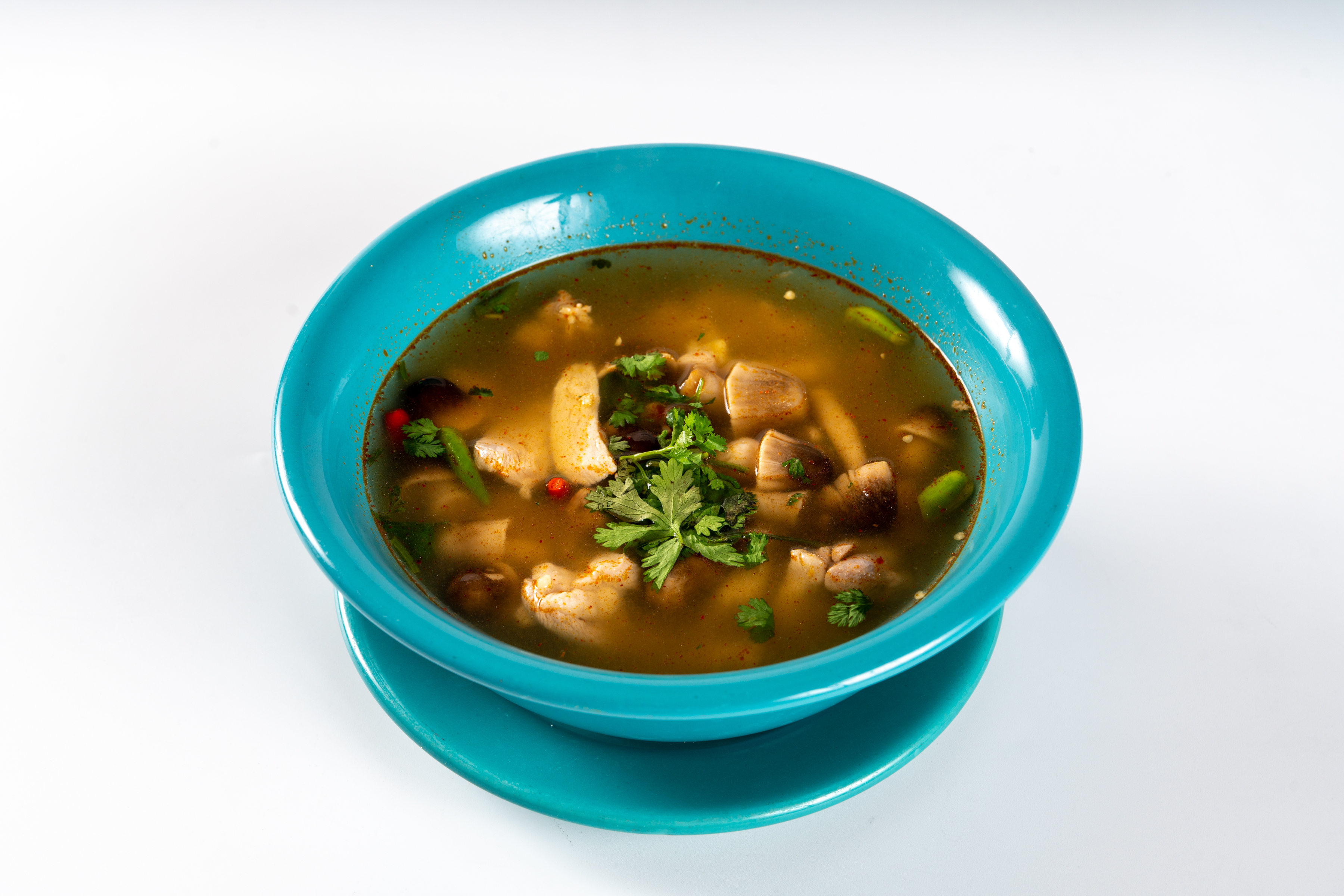 Order Tom Yum Chicken Soup food online from Natalee Thai Cuisine store, Los Angeles on bringmethat.com