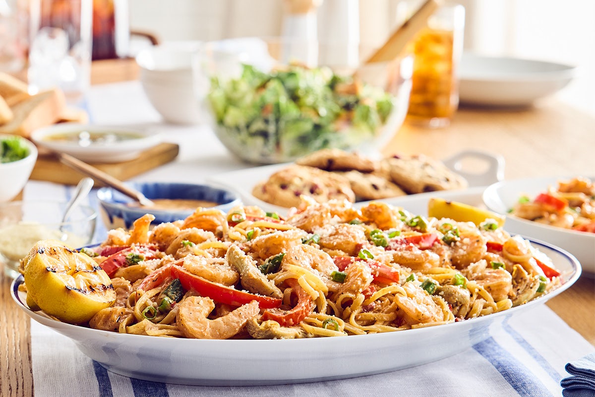 Order NEW!  Family Bundle Creamy Cajun Pasta with Shrimp food online from Bonefish Grill store, Willow Grove on bringmethat.com