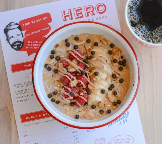 Order Overnight Oats food online from Hero Doughnuts store, Homewood on bringmethat.com